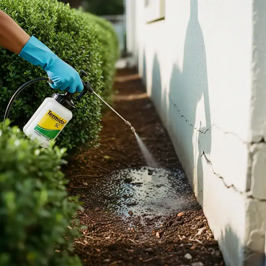 Close-up of chemical pouring into drain. Illegal dumping. Environmental contamination with insecticide.