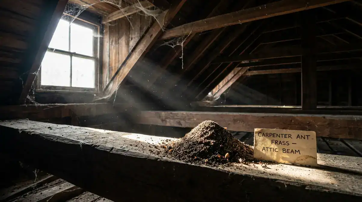 Is That Sawdust? Or Carpenter Ant Frass? A Homeowner’s Guide